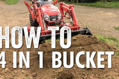 Kioti Tractors: How to use the 4 in 1 bucket