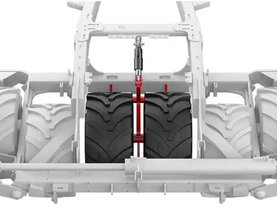 Double-acting middle packer for even emergence