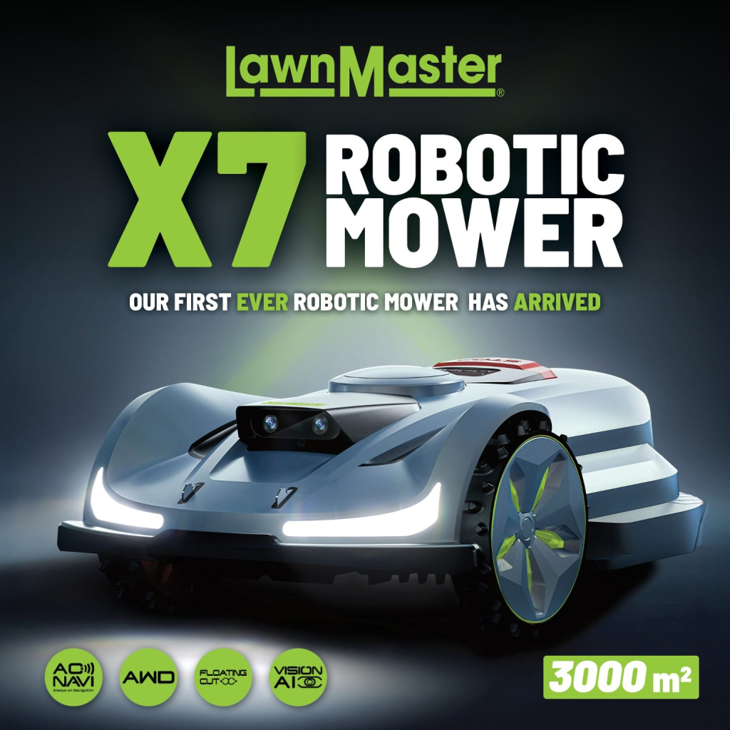 Lawnmaster X7 3000 Robotic Mower