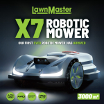 Lawnmaster X7 3000 Robotic Mower
